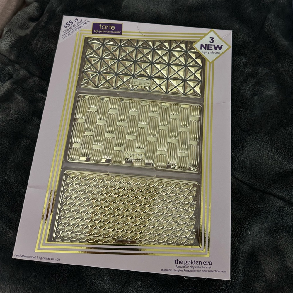 New Tarte the golden era Amazonian clay collector's set